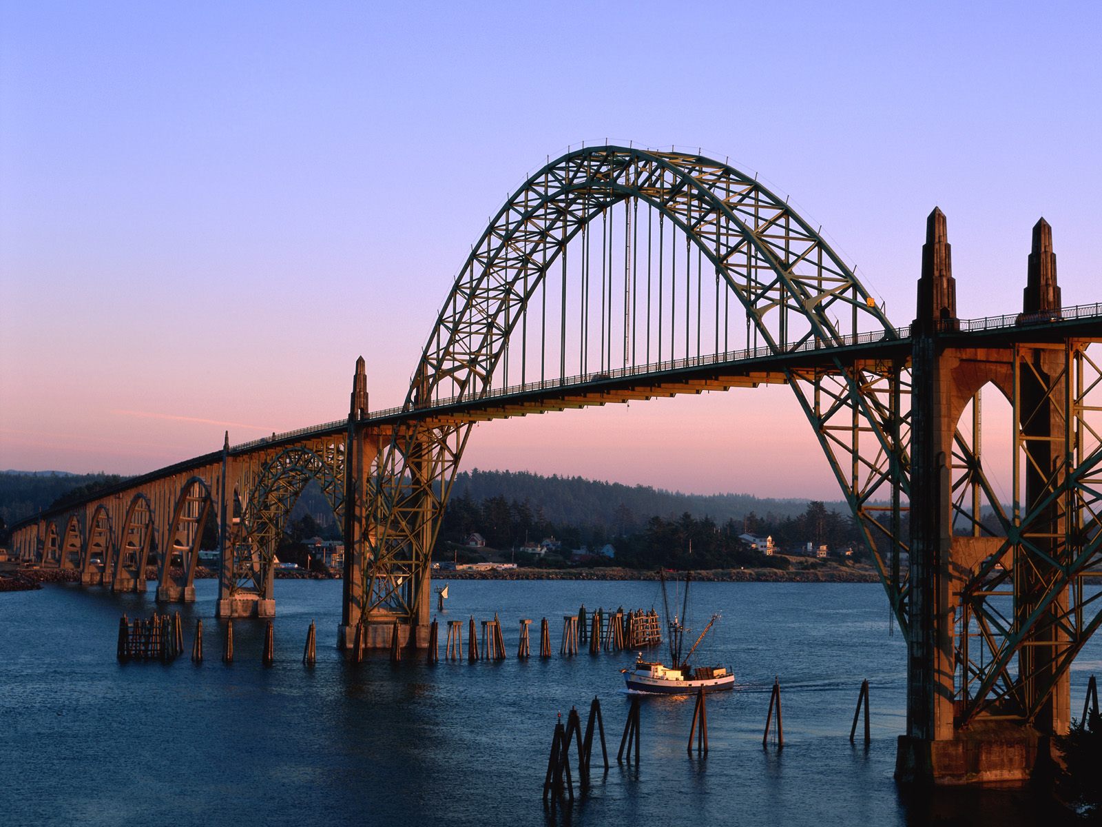Yaquina Bay Bridge from below